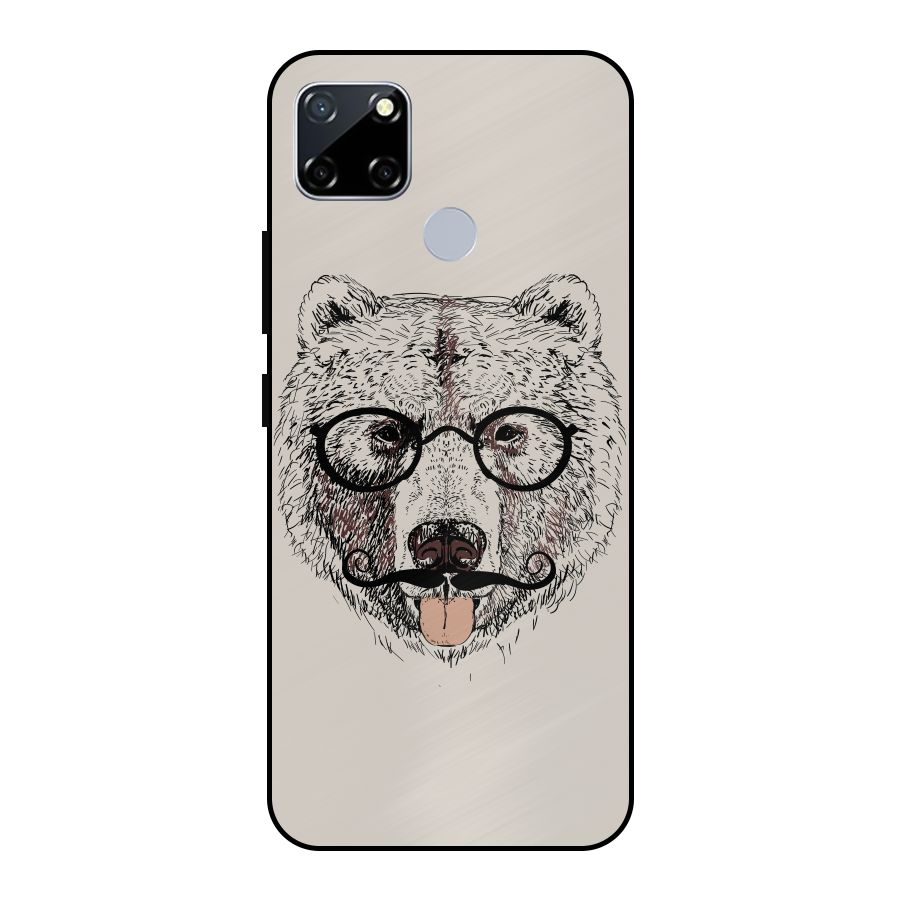 Studious Bear Metal Back Case for Realme Narzo 20
