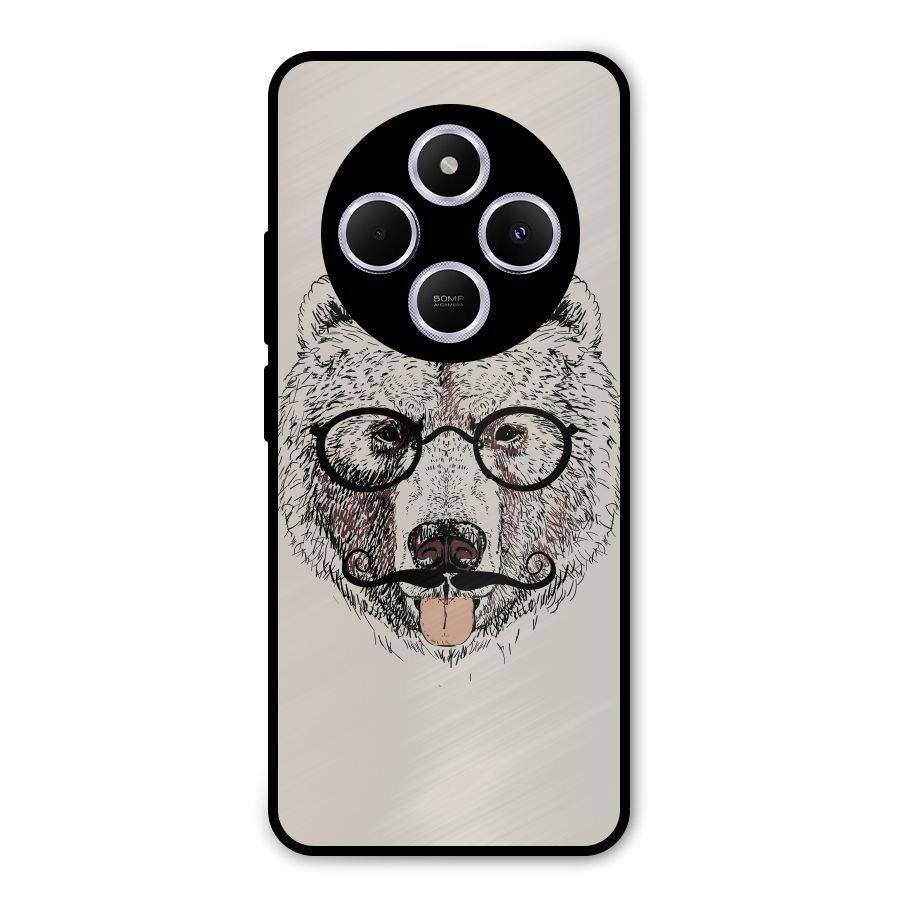 Studious Bear Metal Back Case for Redmi A4