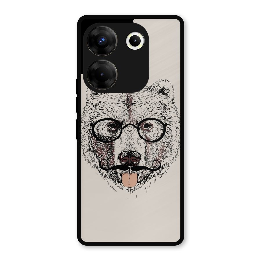 Studious Bear Metal Back Case for Tecno Camon 20