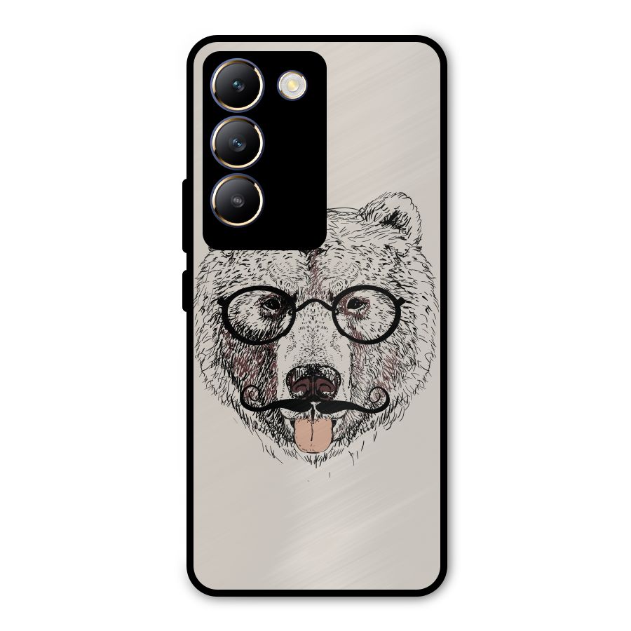 Studious Bear Metal Back Case for Vivo T3 5G