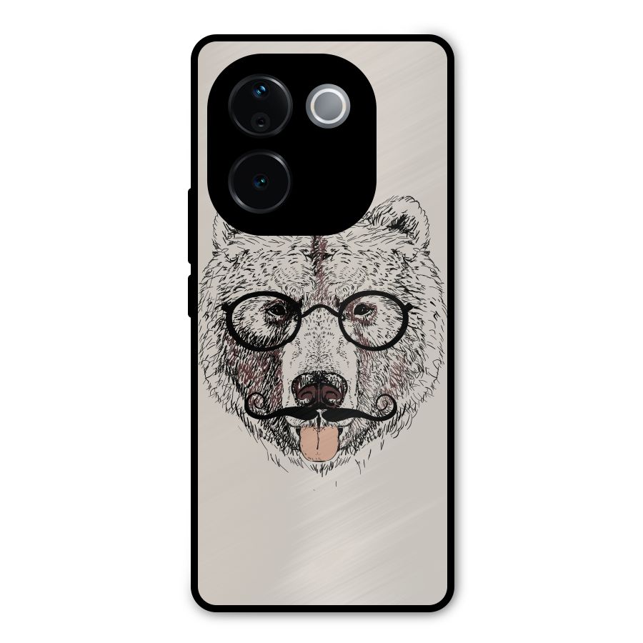 Studious Bear Metal Back Case for Vivo T3 Pro