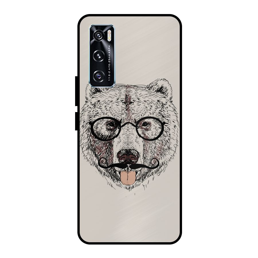 Studious Bear Metal Back Case for Vivo V20 SE
