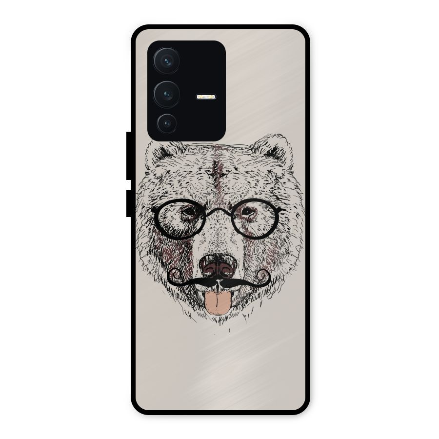 Studious Bear Metal Back Case for Vivo V23 5G