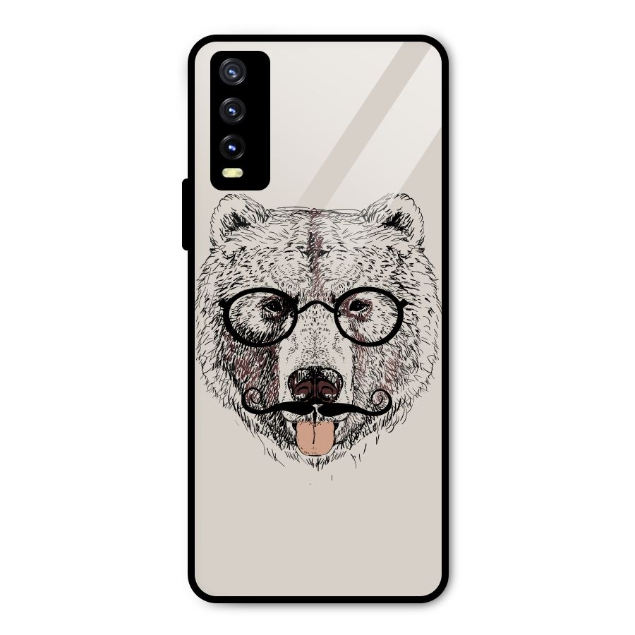 Studious Bear Metal Back Case for Vivo Y20g