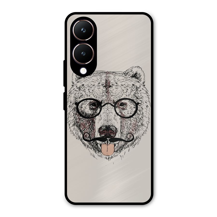 Studious Bear Metal Back Case for Vivo Y28