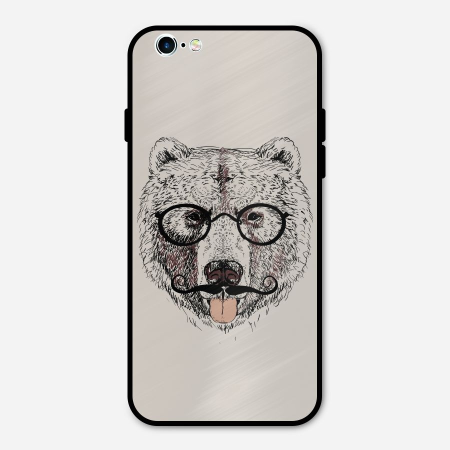 Studious Bear Metal Back Case for iPhone 6 6s