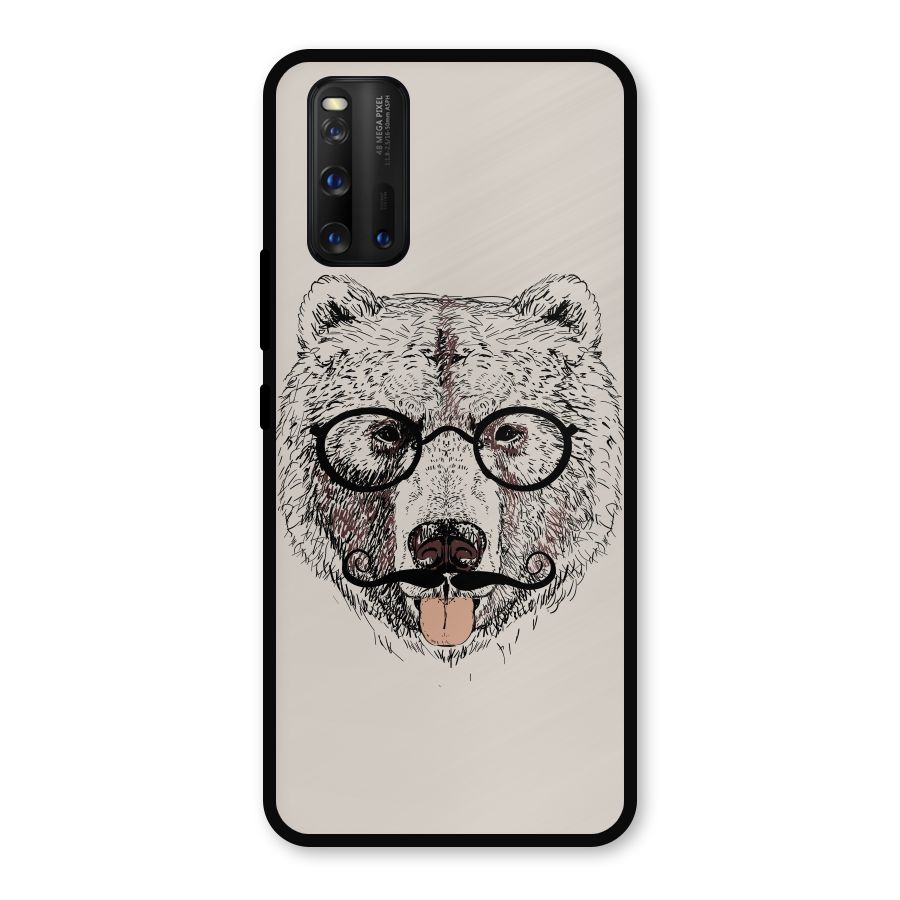 Studious Bear Metal Back Case for iQOO 3
