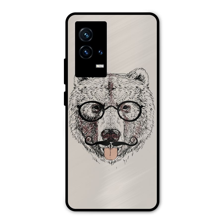 Studious Bear Metal Back Case for iQOO 9 5G