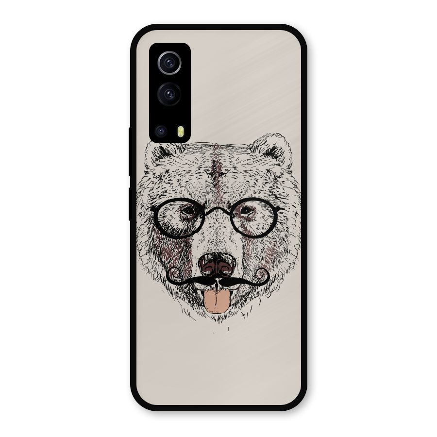 Studious Bear Metal Back Case for iQOO Z3