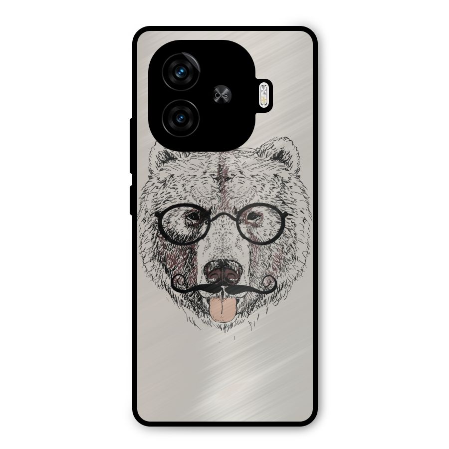 Studious Bear Metal Back Case for iQOO Z9 Turbo