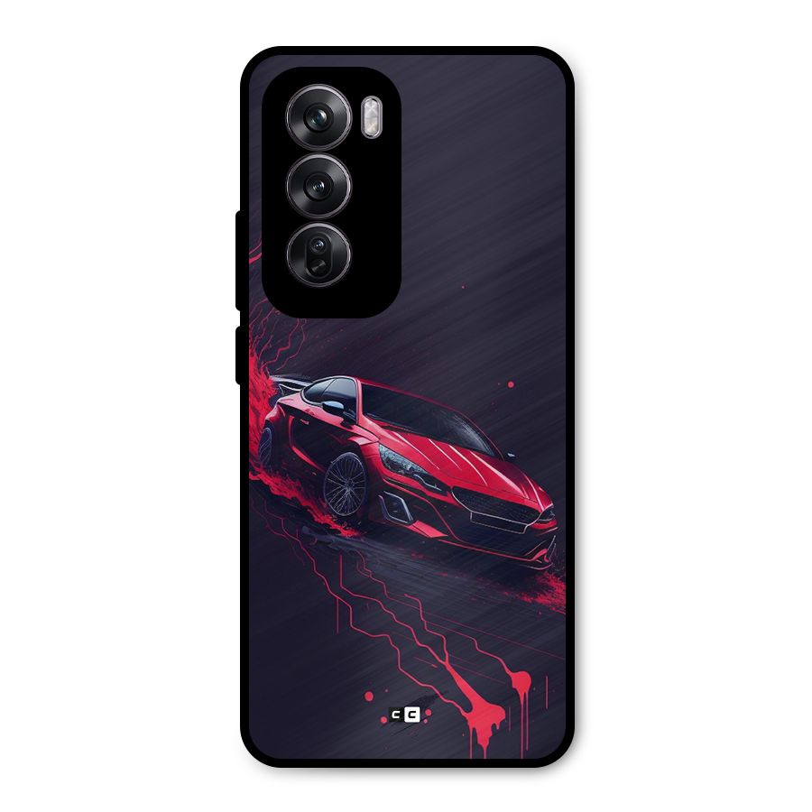 Stunning Car Metal Back Case for Oppo Reno12 Pro