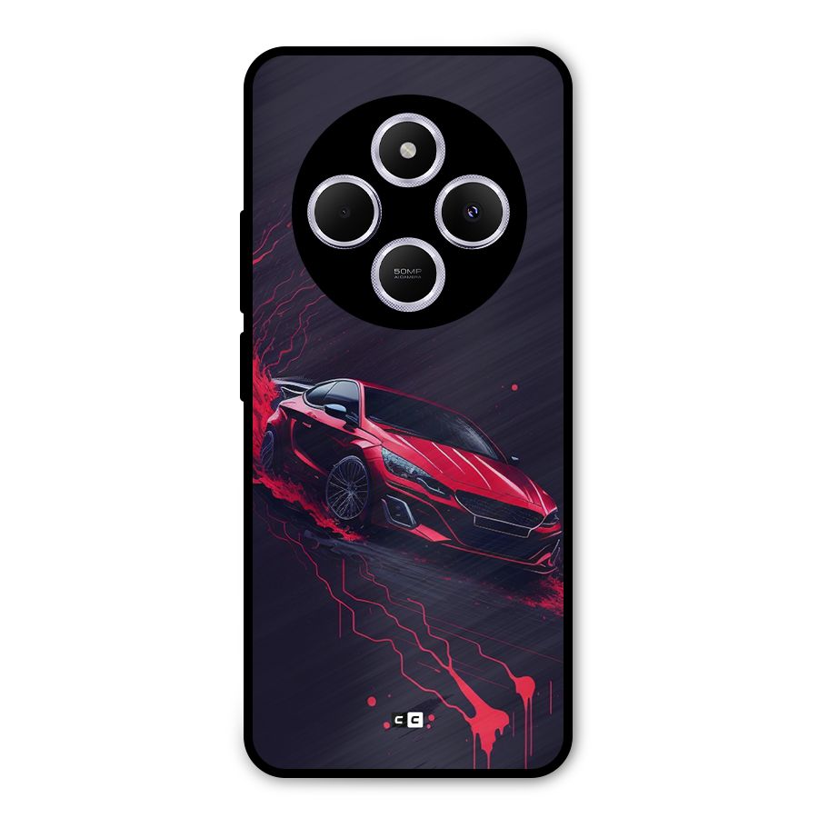 Stunning Car Metal Back Case for Poco M7