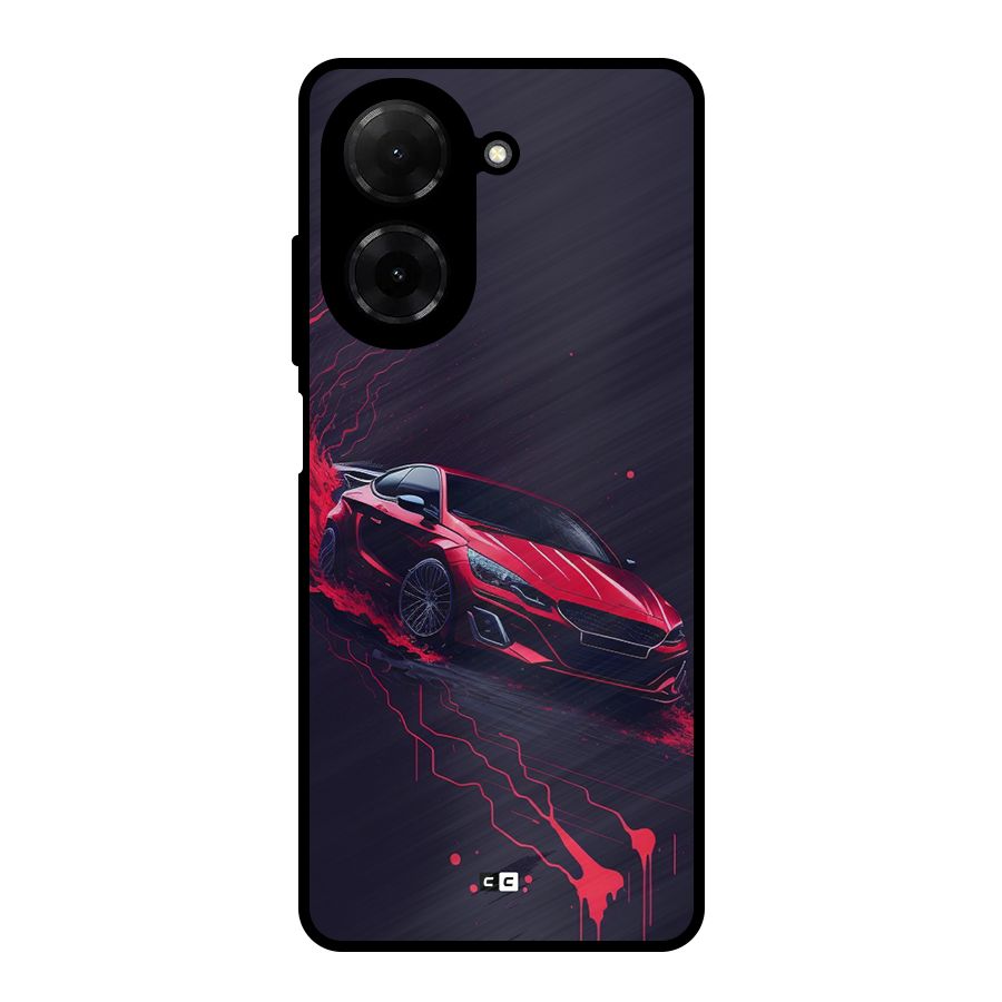 Stunning Car Metal Back Case for Redmi A5 4G
