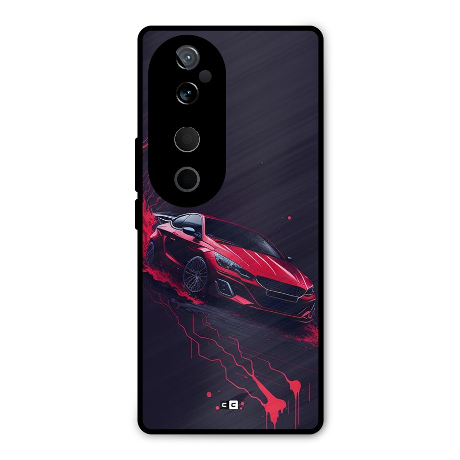 Stunning Car Metal Back Case for Vivo T3 Ultra