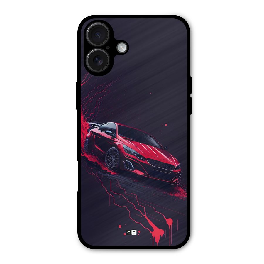 Stunning Car Metal Back Case for iPhone 16 Plus