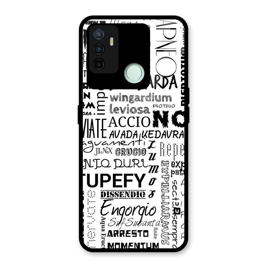 Stupefy Glass Back Case for Oppo A53