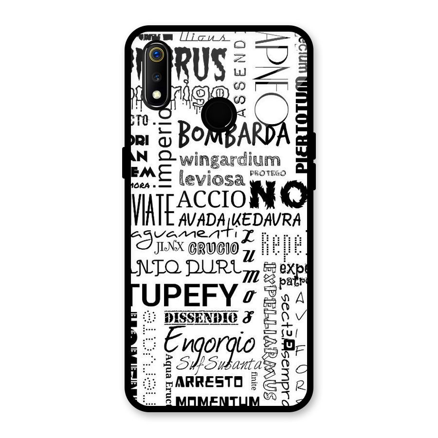 Stupefy Glass Back Case for Realme 3i
