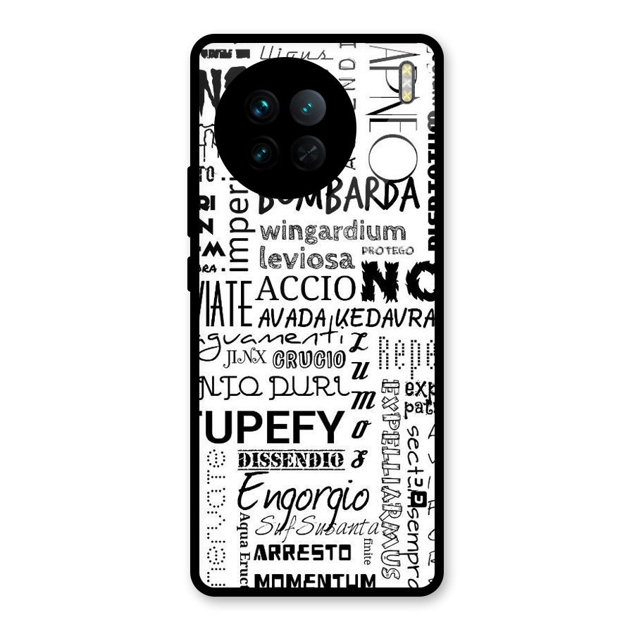 Stupefy Glass Back Case for Vivo X90