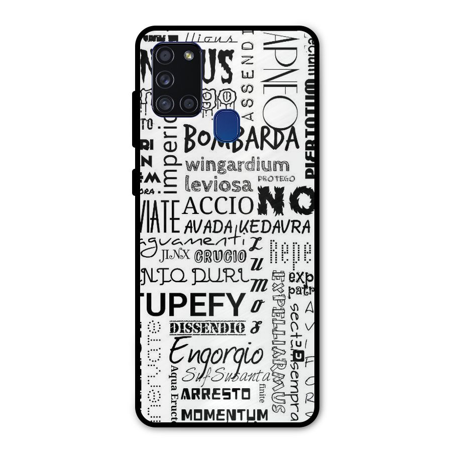 Stupefy Metal Back Case for Galaxy A21s