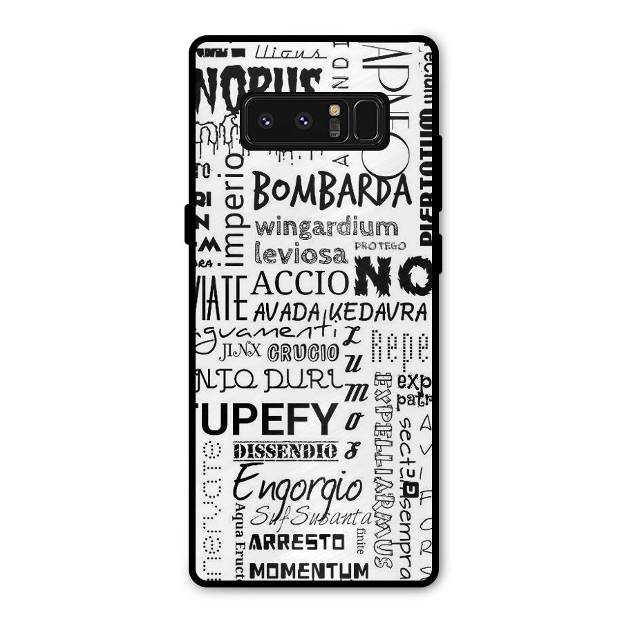 Stupefy Metal Back Case for Galaxy Note 8