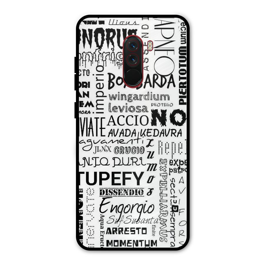 Stupefy Metal Back Case for Poco F1