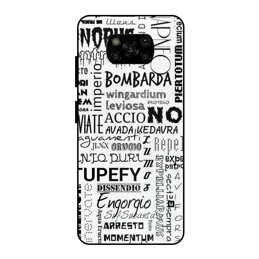 Stupefy Metal Back Case for Poco X3