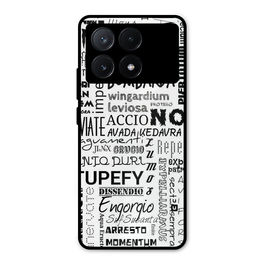 Stupefy Metal Back Case for Poco X6 Pro