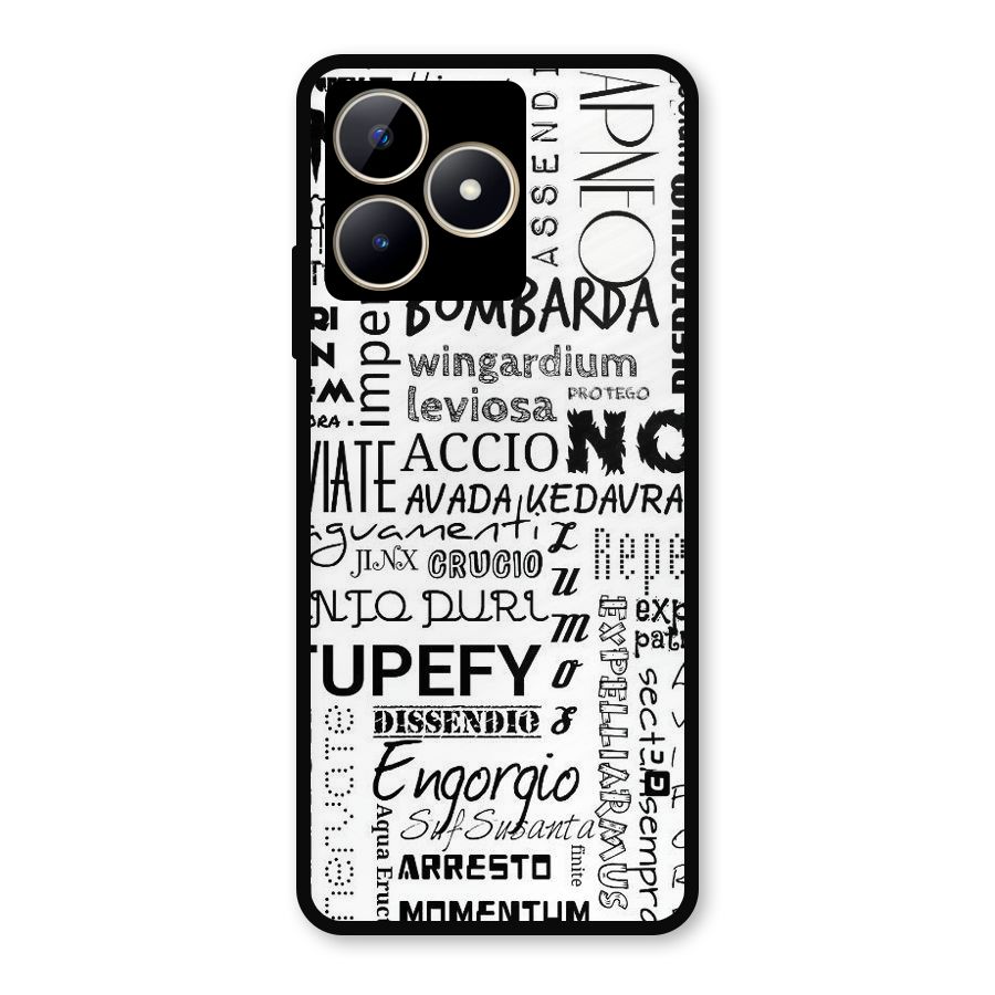 Stupefy Metal Back Case for Realme Narzo N53