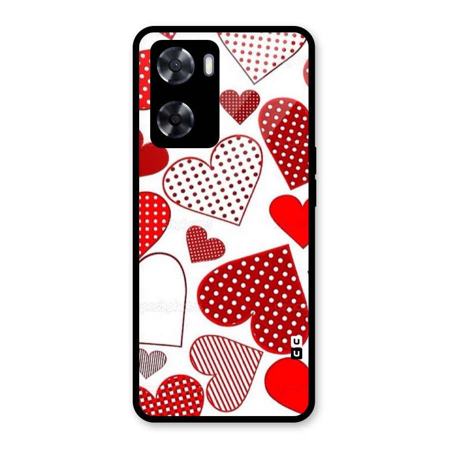 Style Hearts Glass Back Case for OnePlus Nord N20 SE