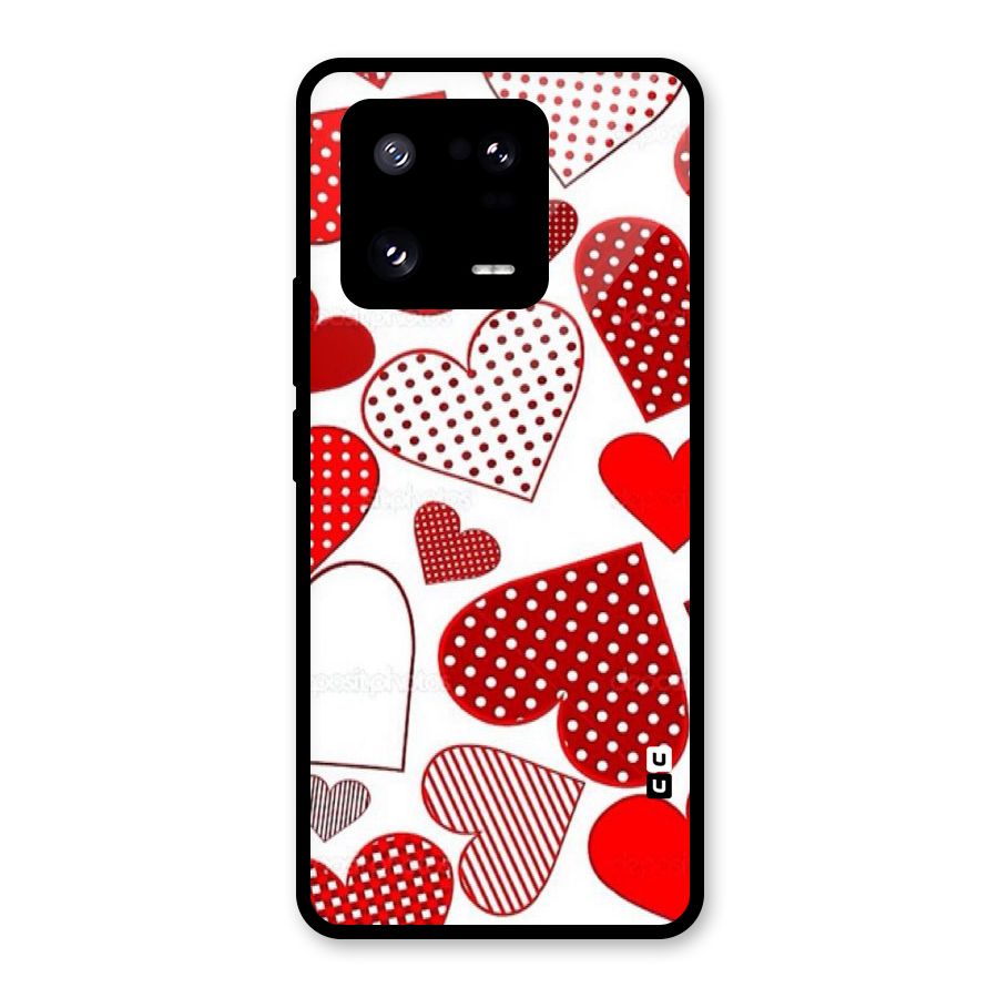 Style Hearts Glass Back Case for Xiaomi 13 Pro