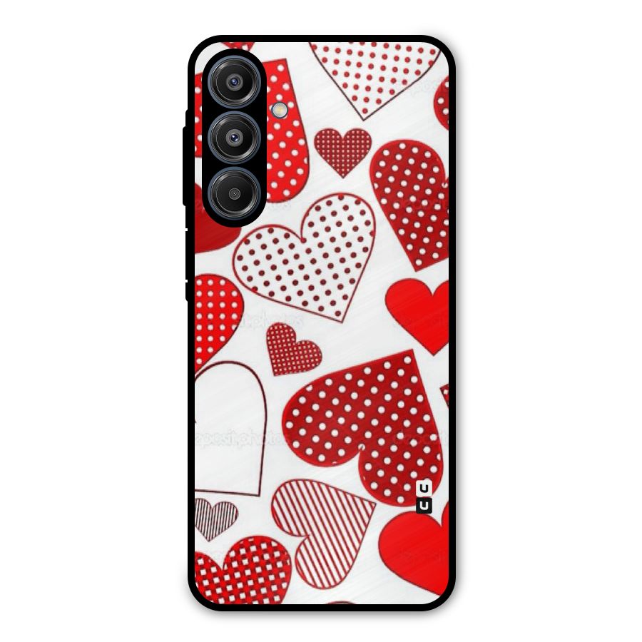 Style Hearts Metal Back Case for Galaxy A16 5G