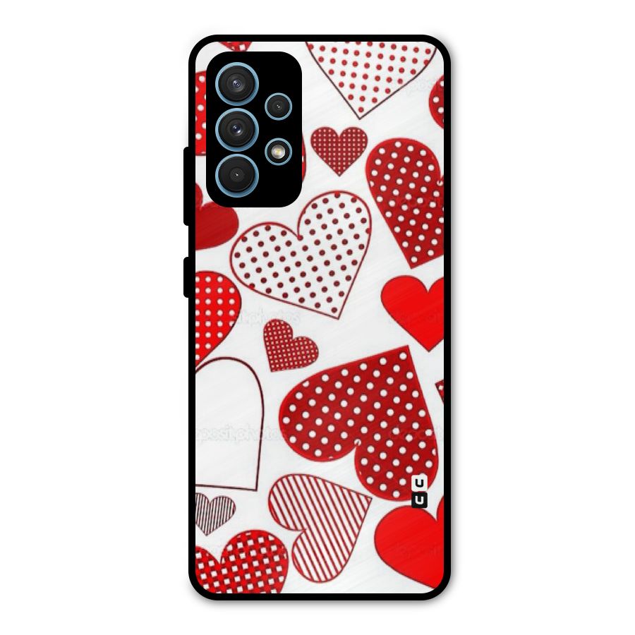 Style Hearts Metal Back Case for Galaxy A32