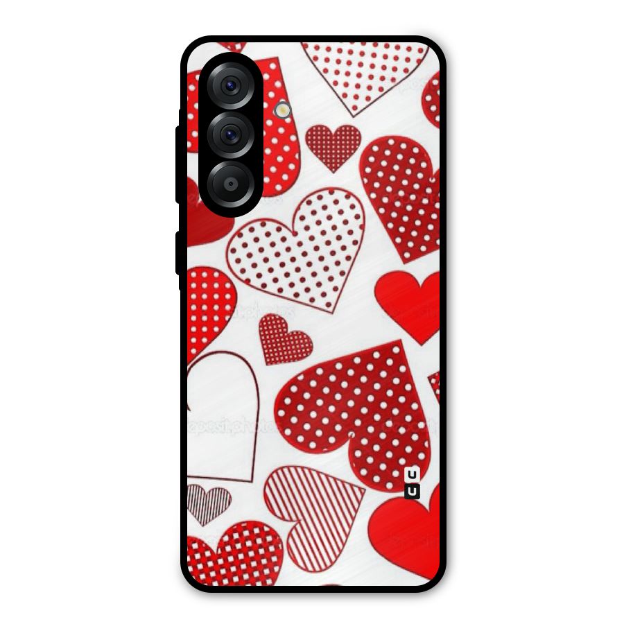 Style Hearts Metal Back Case for Galaxy A56