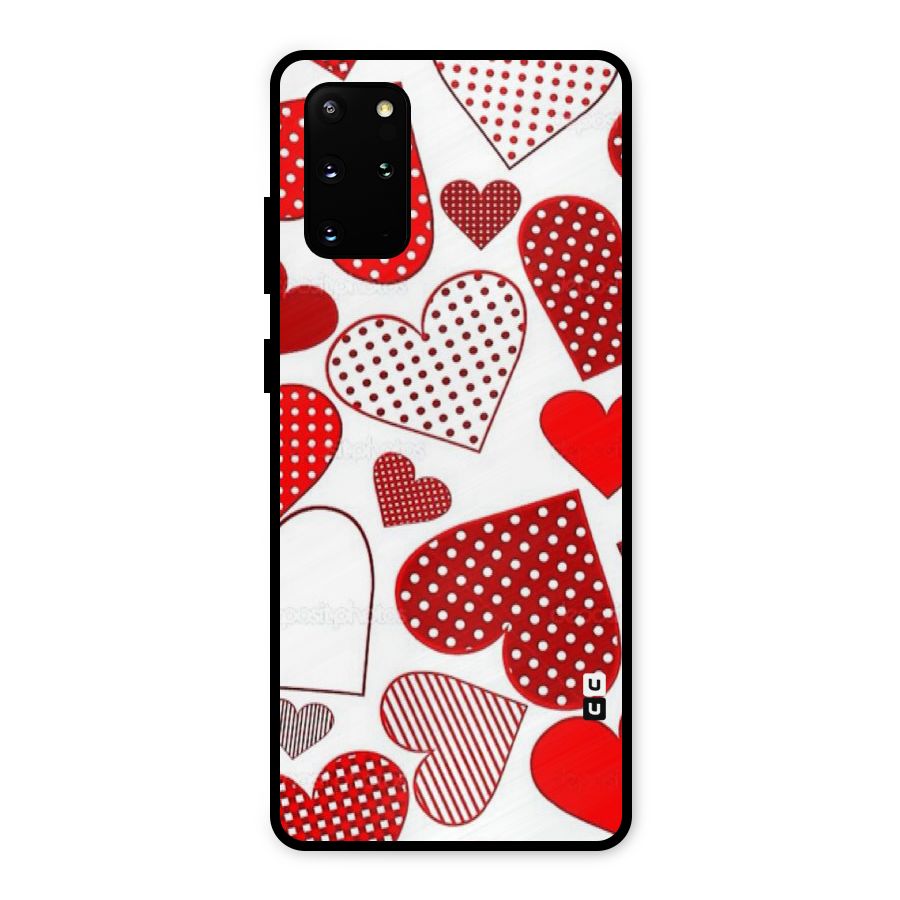 Style Hearts Metal Back Case for Galaxy S20 Plus