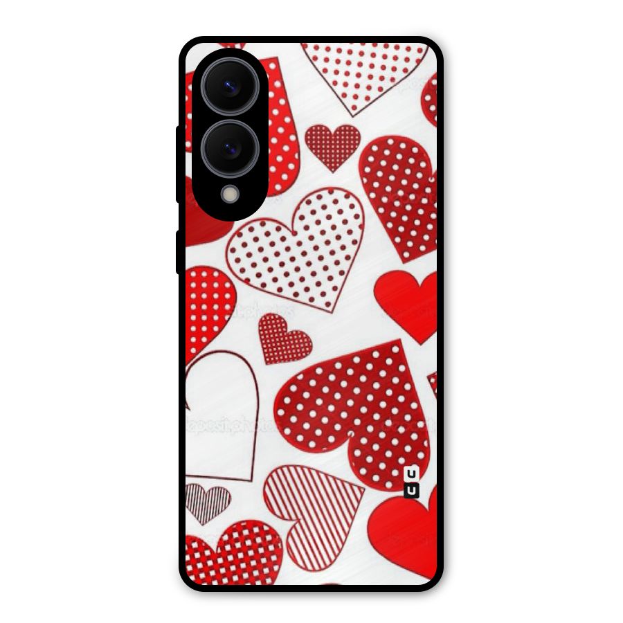 Style Hearts Metal Back Case for Galaxy S25 Edge