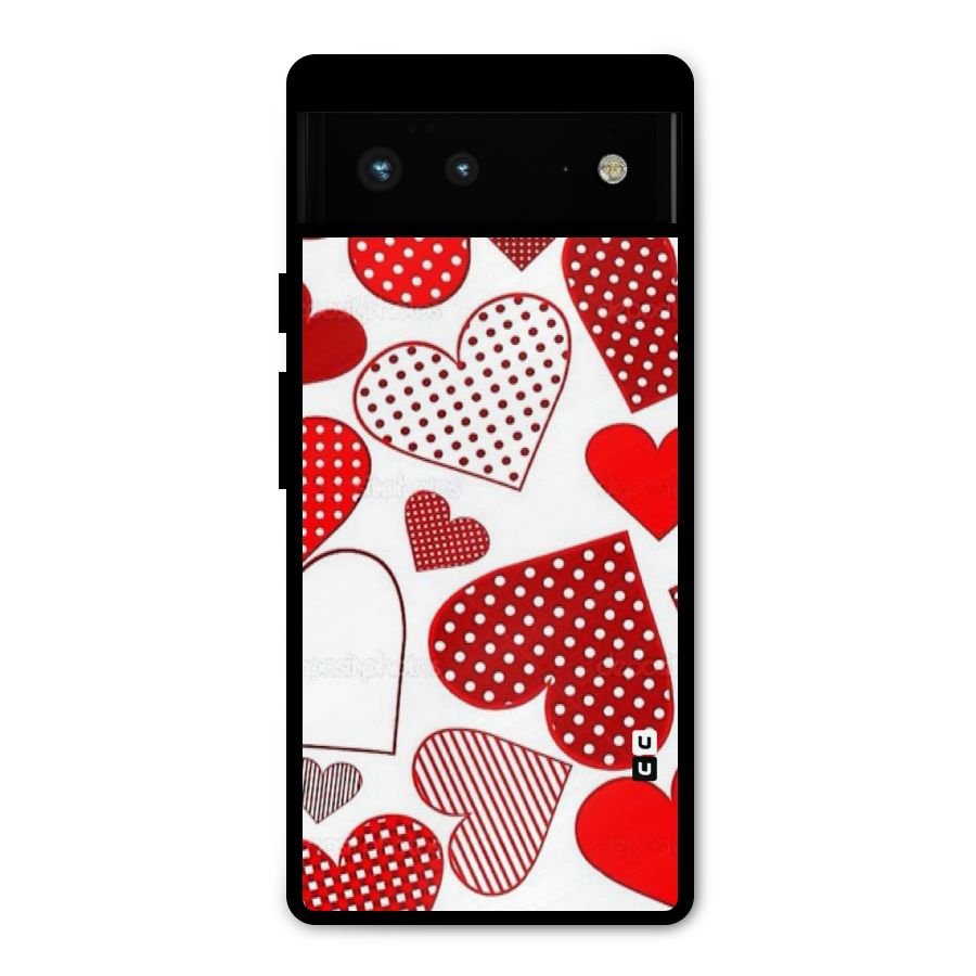 Style Hearts Metal Back Case for Google Pixel 6