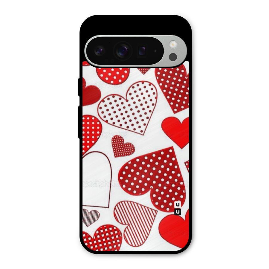 Style Hearts Metal Back Case for Google Pixel 9 Pro XL