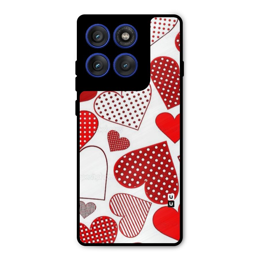 Style Hearts Metal Back Case for Motorola Edge 60 Pro