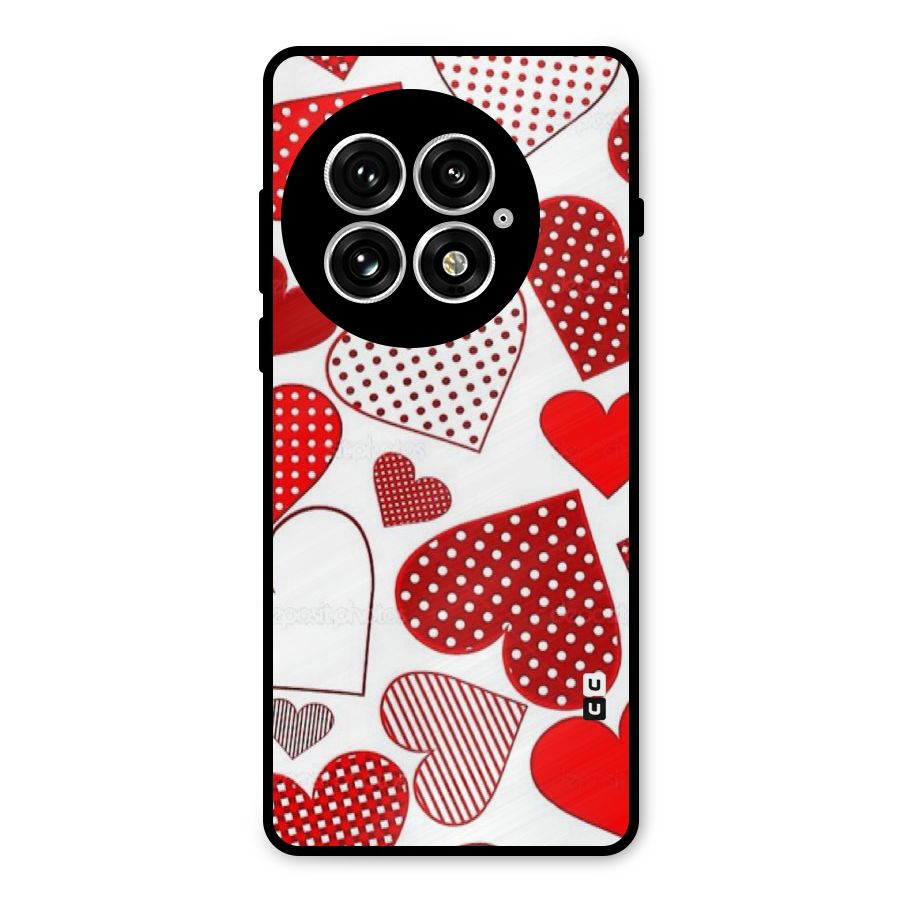 Style Hearts Metal Back Case for OnePlus 13