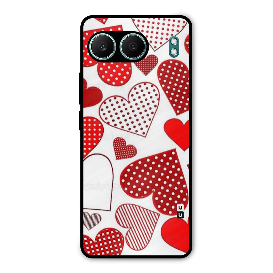 Style Hearts Metal Back Case for OnePlus Nord 4
