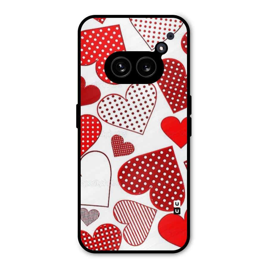 Style Hearts Metal Back Case for Nothing Phone 2a