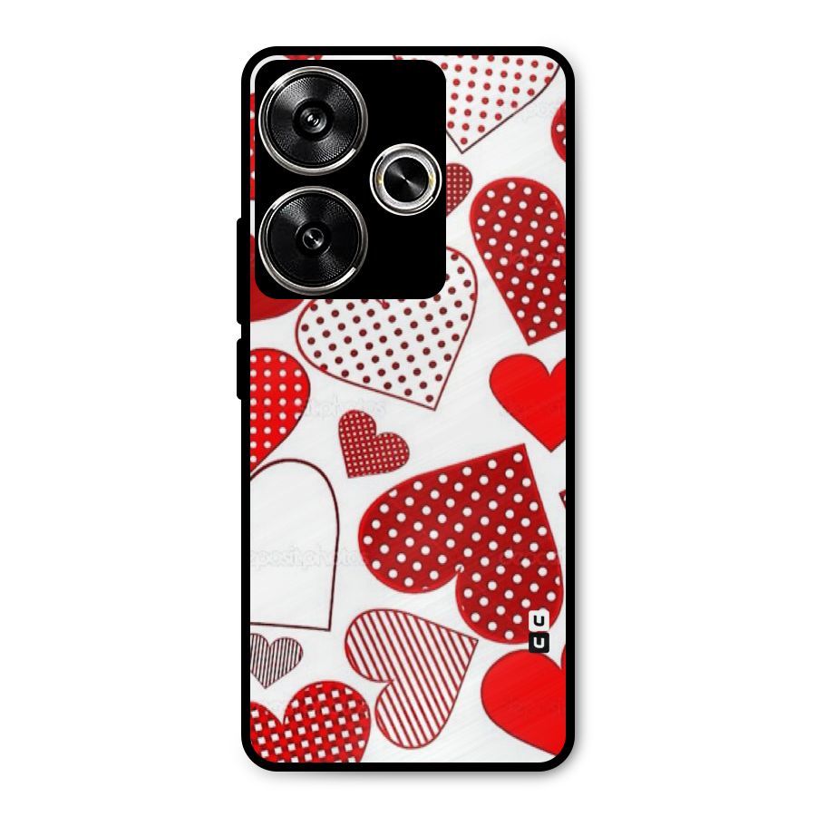 Style Hearts Metal Back Case for Poco F6