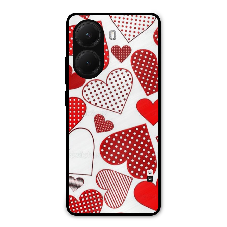 Style Hearts Metal Back Case for Poco X7 Pro