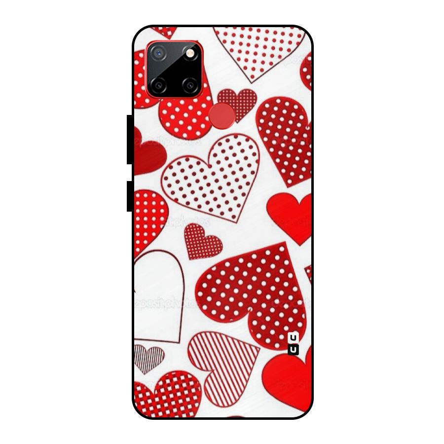 Style Hearts Metal Back Case for Realme C12