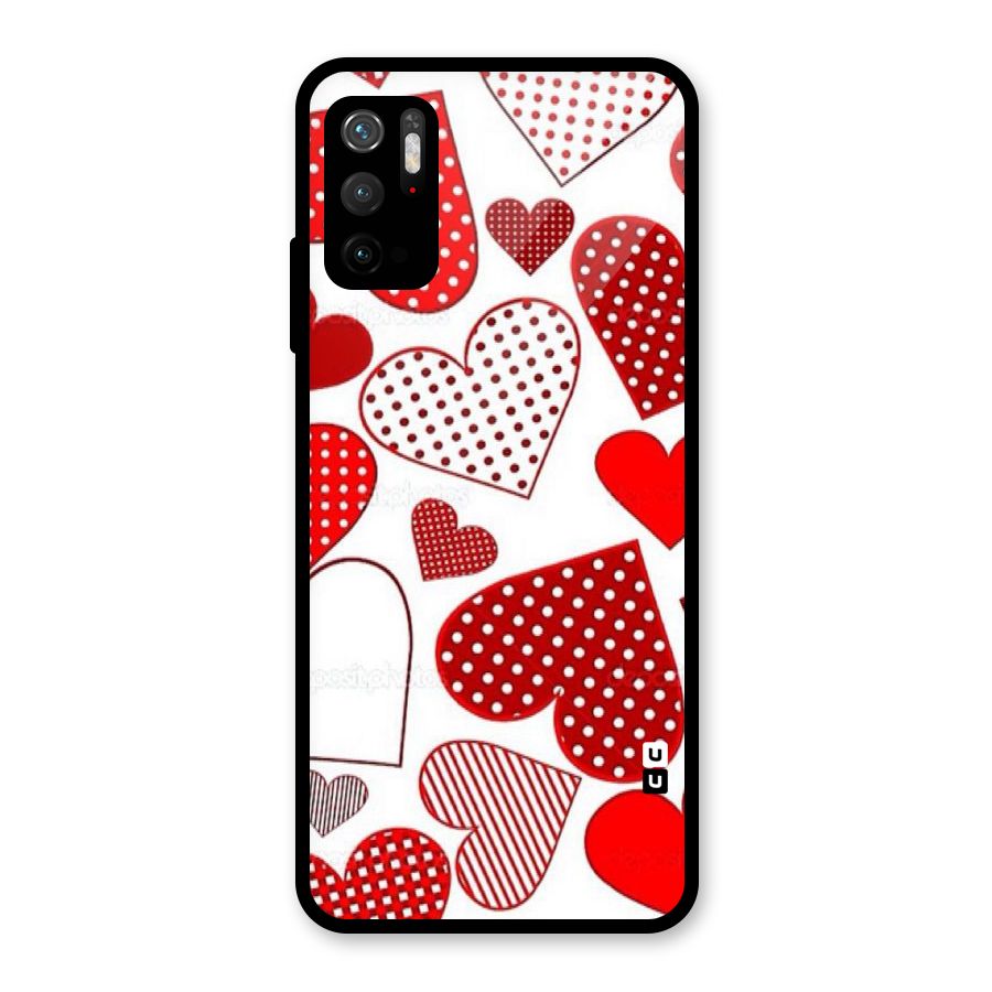 Style Hearts Metal Back Case for Redmi Note 10T 5G