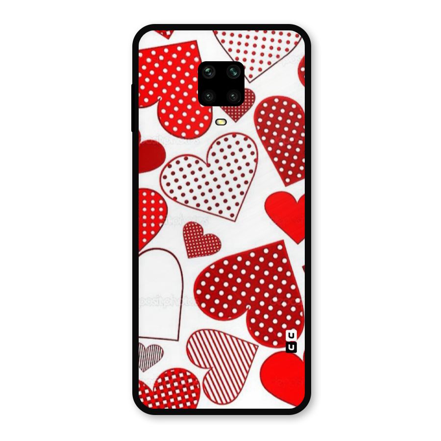 Style Hearts Metal Back Case for Redmi Note 10 Lite