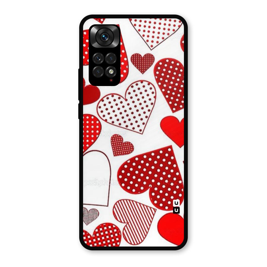 Style Hearts Metal Back Case for Redmi Note 11s