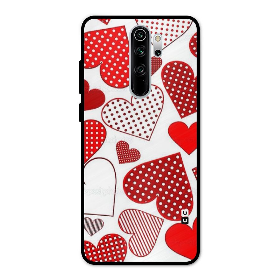 Style Hearts Metal Back Case for Redmi Note 8 Pro