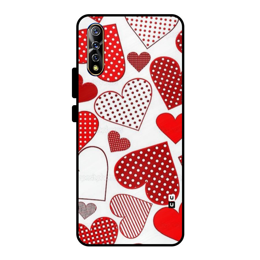 Style Hearts Metal Back Case for Vivo S1