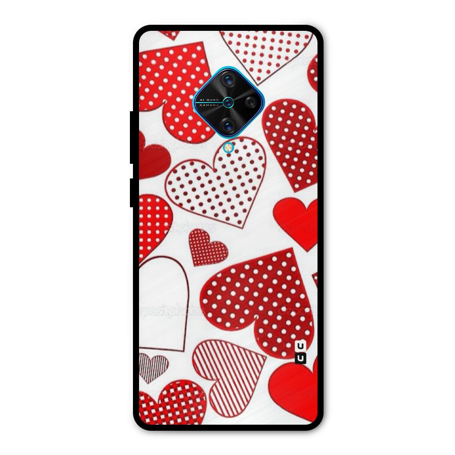 Style Hearts Metal Back Case for Vivo S1 Pro